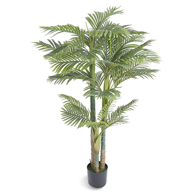 198.2cm Faux Palm Tree in Planter