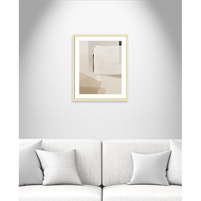 Imprimé calme et géométrique par Hazel J, 21.5'' W x 25.5'' H, Matted Print, Or mat