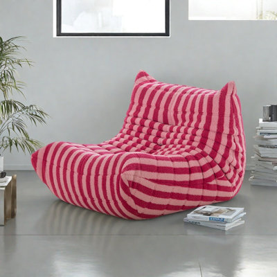 Lazy and minimalist lamb plush caterpillar sofa
