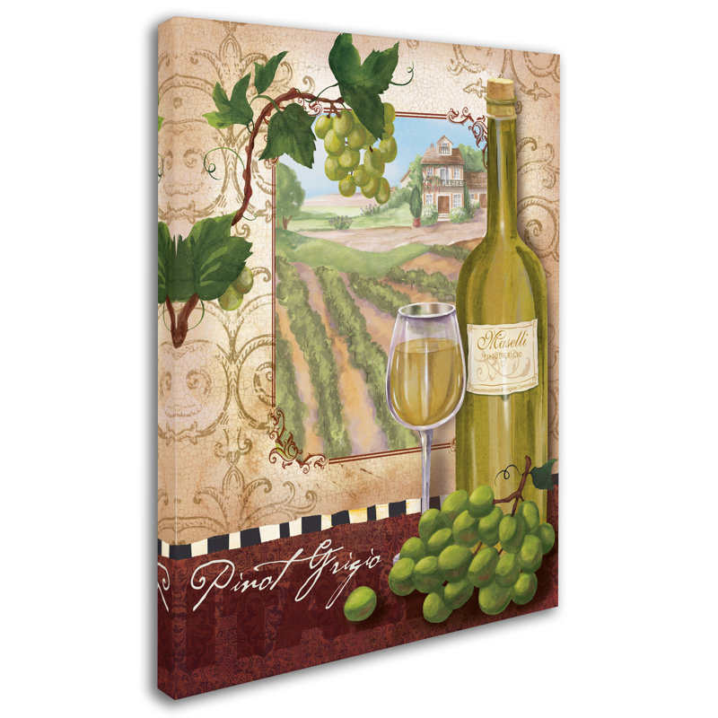 Wine Country II Multicolor Canvas Art 24" x 18"