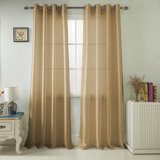 Mattingly Faux Silk Semi-Sheer Grommet Window Curtain Panel