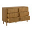 Commode 6 tiroirs 60 "avec façade en roseau Nova-754773376