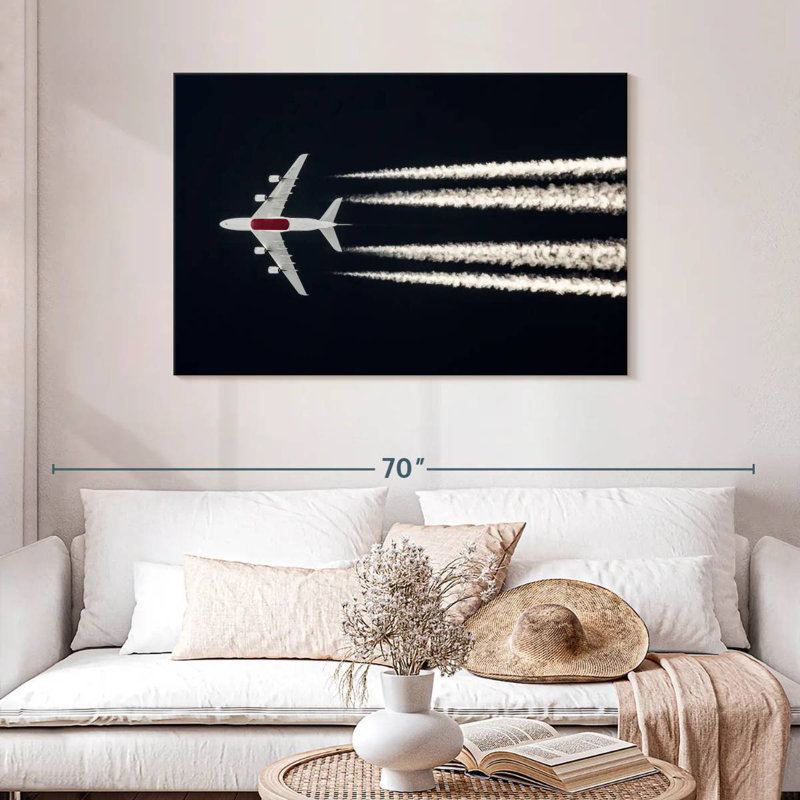 Mehar Night Sky Airplane, 30" H x 45" W