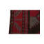 Hand-Knotted High-Quality Red and Black Area Rug