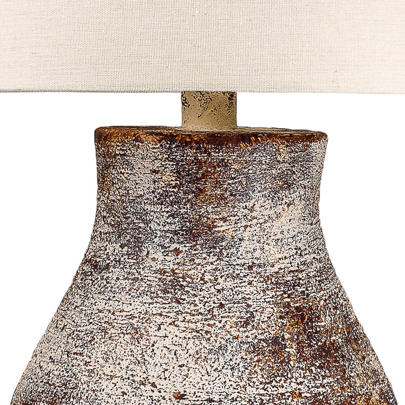 Makela Hydrocal Table Lamp, Brown, No