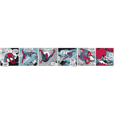 Adhésif bleu autocollant bleu Spider-Man Comic
