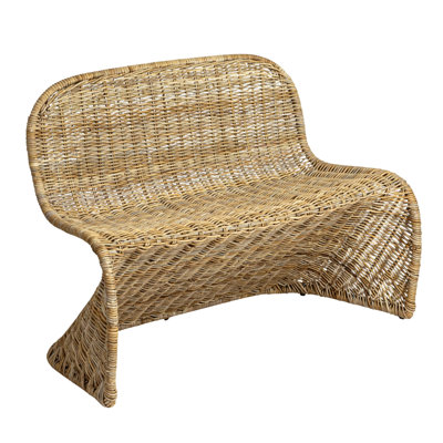 Amalfi S-Frame Woven Bench by Rowena Interiors