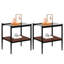 Tables basses modernes et tables de bout en verre trempé avec base de 3 tables, Design-121054497-121054500