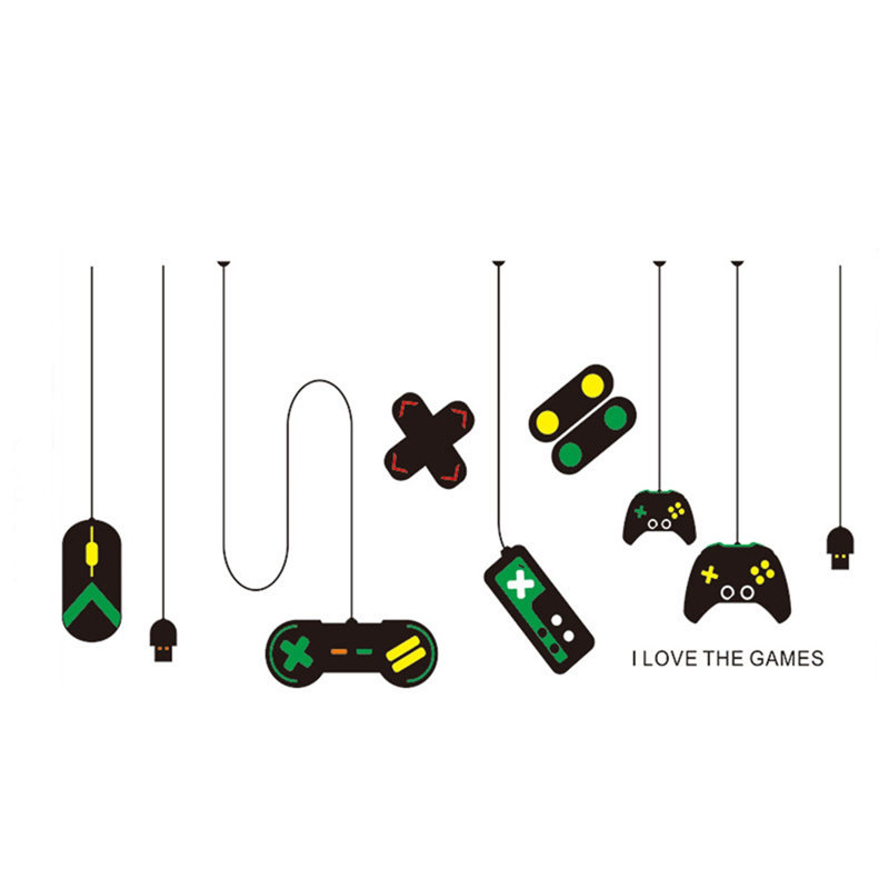 Ensemble d'autocollants muraux pour salle de jeux
