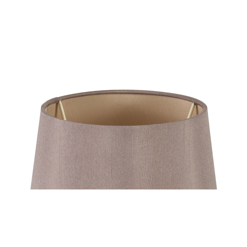 15cm H Silk Drum Pendant Shade ( Clip On ) in Taupe