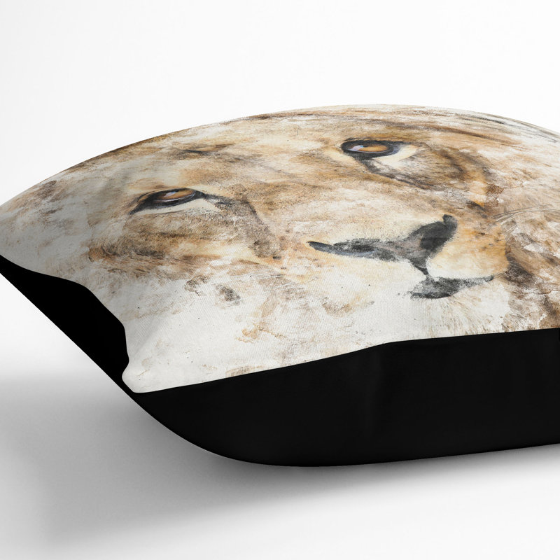 Square Throw Cushion, Black, 55cm H x 55cm W x 20cm D