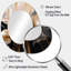 Doré et noir Marble Expression II - grand miroir mural ovale sur métal-458083124