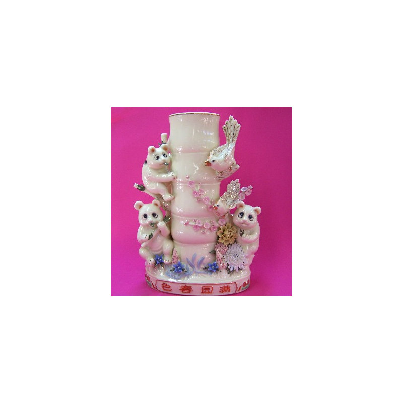 Vase de table en porcelaine de porcelaine 11 po Ivoire