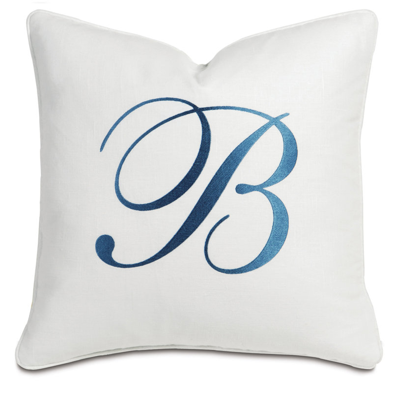 Barclay Linen Square Pillow Cover & Insert, Breeze White