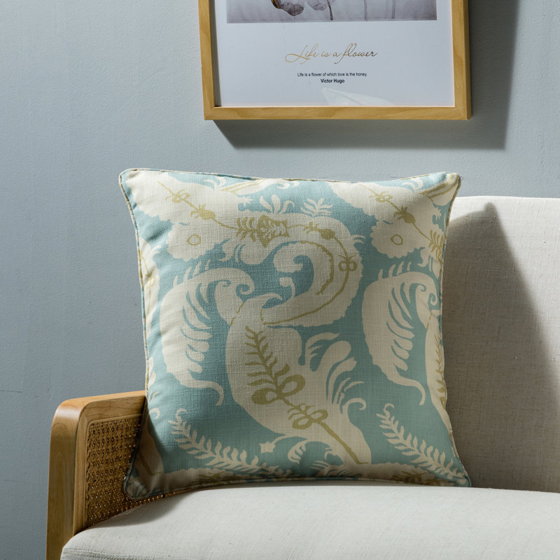 Reversible Pillow Cover, Blue