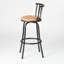 Tabouret de bar pivotant avec tabouret de bar et siège de 24 po et de 29 po à hauteur réglable pour les îlots de cuisine et le bureau-320860084