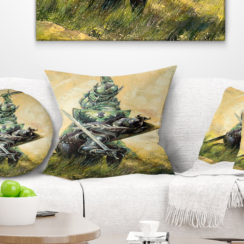 Coussin The Duel, 18 po x 18 po, Carré