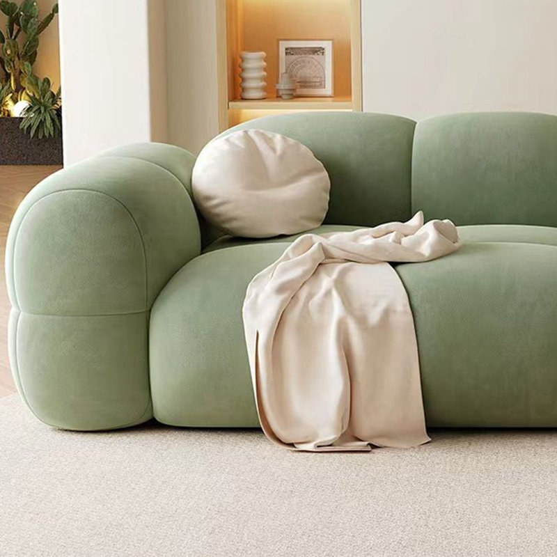 Jelly Fabric Sofa 94.49'' Upholstered Sofa