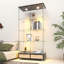 Vitrine moderne en verre avec grands tiroirs-1572493031