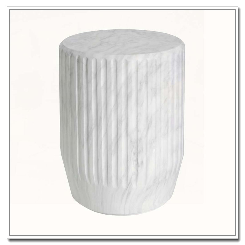 Tablette d'extérieur pour terrasse en béton, Blanc