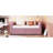 Twin Daybed In Pink With Ergonomic Design And 2 Spacious Drawers - Home Essentials Size Back For Peaceful Bedroom Tranquility-1257733004