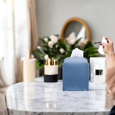PU Leather Tissue Box Cover for Elegant Home Decor