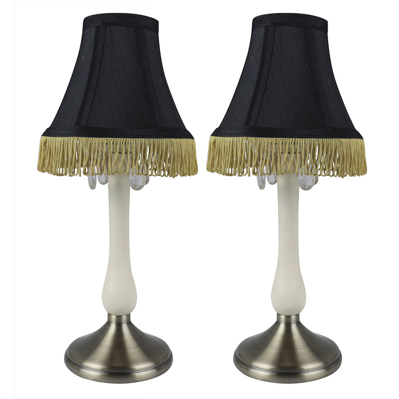 Rodas Metal Table Lamp, Cream, Black