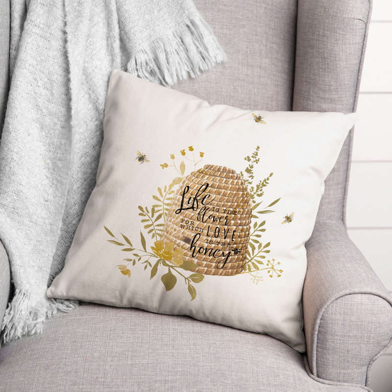 Reversible Throw Pillow, 16" x 16"