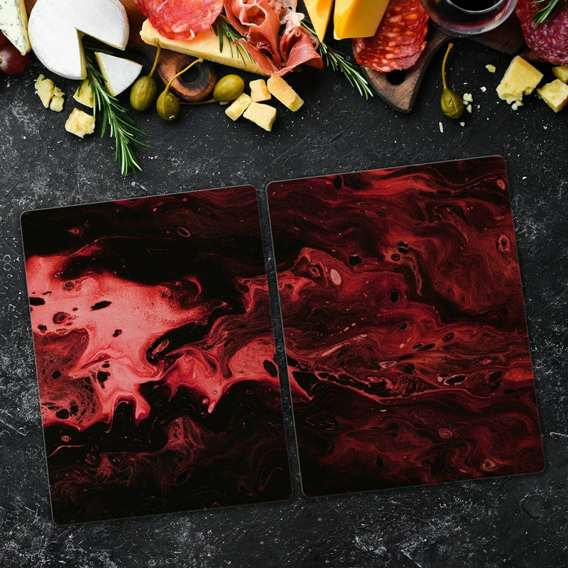 Camberry Tempered Glass Chopping Board, 52cm x 30cm