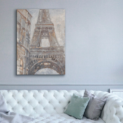  «Parisian Dawn 1» par Ethan Harper, art mural sur toile, 40 po x 54 po