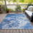 Machine Washable Indoor/Outdoor Cinead ACN1705 Navy Rug-104740148