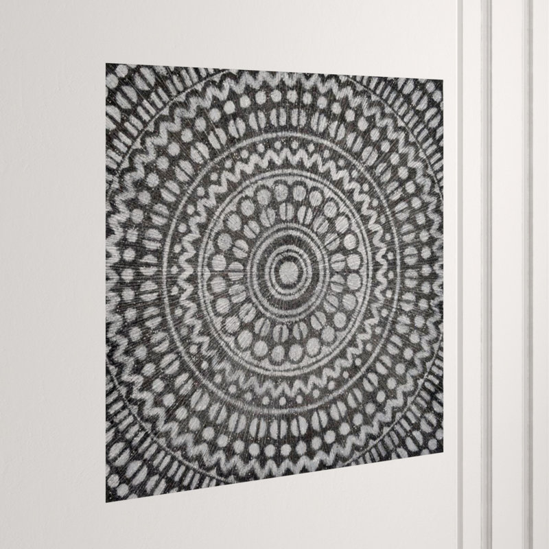 Mono Diadem Glitter Print by Beverly Fuller, Glass Coat