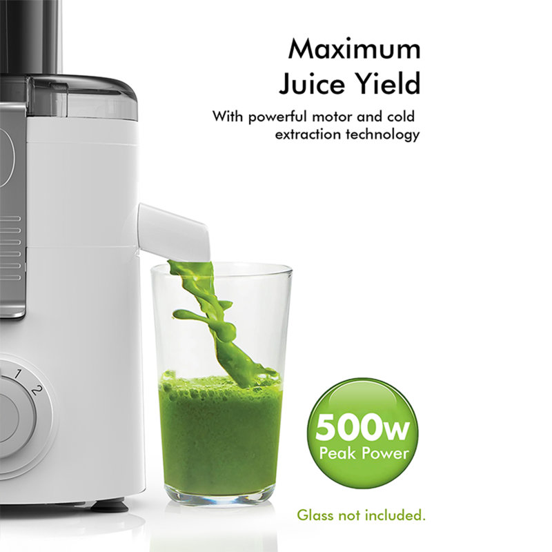Centrifugal Juicer Machine, 3 Speed Compact Juice Extractor With 2.5 Inch Wide Mouth Chute, Stainless Steel Filter For Fruit Vegetable