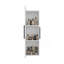 Armoire à porte simple H 38 po, trois tablettes, blanc Magna-936328342