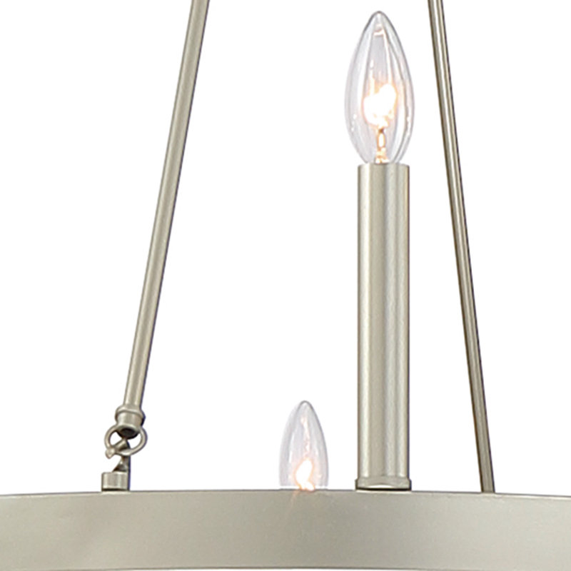 12-Light Wagon Wheel Candle Style Chandelier, Antique silver