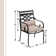 Aletse Patio Dining Armchair with Thick Seat Cushions & Lumbar Support Pillows 