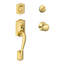 Camelot Handleset with Single Cylinder Deadbolt and Plymouth Door Knob and Rosette-1704995019-1704995657-1705026659