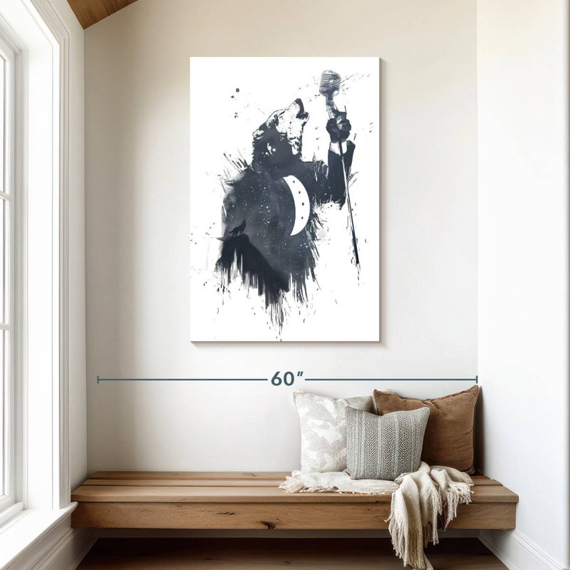 Brampt Wolf Song I, 45" H x 30" W