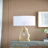 Table Lamp - With White Drum Shade