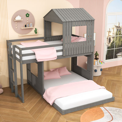  Lit superposé simple en bois Cybil Kids