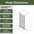 26-27.5＂w X 68＂pivot Single Shower Door With 1/4＂(6mm) Clear Tempered Glass-126534055