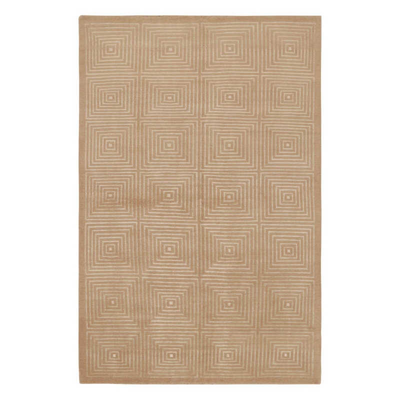 Rug & Kilim’S Art Deco Style Rug In Beige With Geometric Patterns “Dorian”