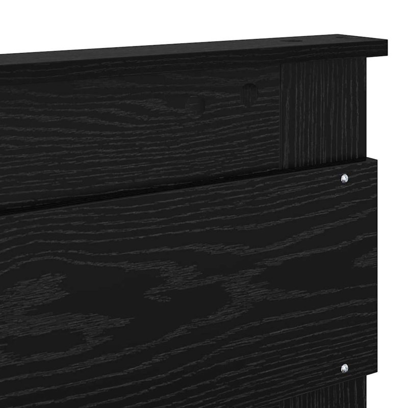 Headboard, EU Double - 135 x 200 cm, Black Oak