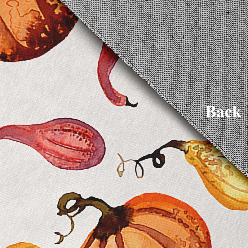 Gourds Galore Fall Design Chenille Area Rug CRH1364IV3, Round 5'
