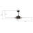 52" Apex 5 - Blade LED Smart Standard Ceiling Fan with Remote Control and Light Kit Included.