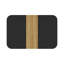 Ensemble de table de salle à manger 7 pièces avec 6 chaises en polyuréthane noir, table de cuisine rectangulaire à deux tons noir et grain de bois (planche de triamine), ensemble de mobilier de salle à manger moderne pour petit espace, appartement, restaurant-129226119-129226118