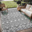Tapis d'extérieur réversible noir / blanc Lucia-96692595