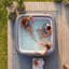 Latitude Run Alitta Polyvinyl Chloride (PVC) Round Inflatable Hot Tub in Gray