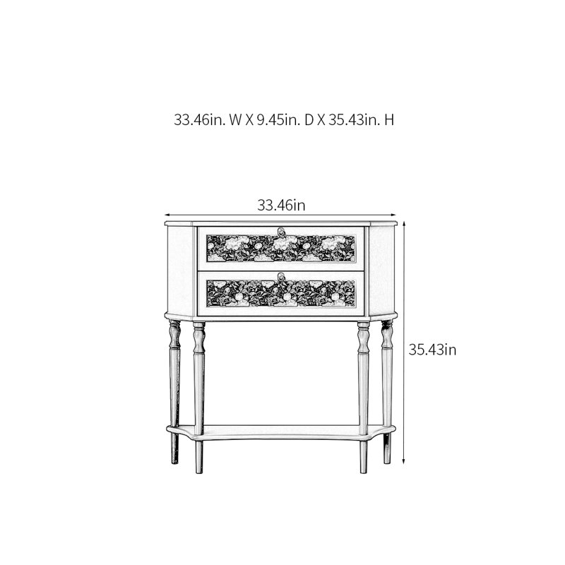 Console rétro multifonctionnelle élégante