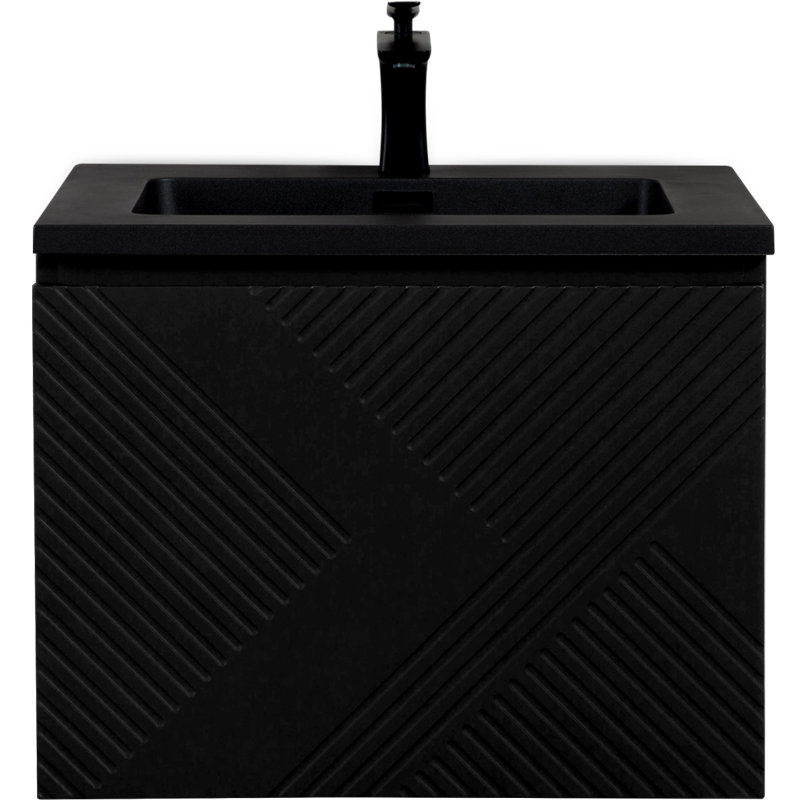 Ensemble de meuble-lavabo simple mural 23,5 "